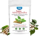One Planet Nutrition Nano Ashwagandha Folha & Raiz em pó 227 onças, 10:1 Extrato, Suporta clareza mental, Não-GMO, Vegan, Sem glúten