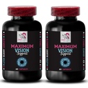 Equilíbrio de visão - EYE VISION SUPPLEMENT - Cenas mais claras, Força ocular, Melhor imagem, Visão de cristal, Linhas afiadas, clareza ocular, vantagem de foco, Linhas de visão puras, Visão vívida 2 Garrafa 120 Cápsulas