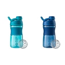 BlenderBottle 20-Onça SportMixer Protein Shaker Garrafas com BlenderBall Wire Whisk, Marinha e Teal
