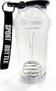 Blender Shaker garrafa, 500ml/16oz, Lava-louças seguro, Shatterproof, pré-treino portátil Whey Protein Drink Cup, Mistura Cocktails Shakes, presentes para homens mulheres, branco elefante presentes para adultos