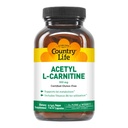 País Vida Acetil L-Carnitina, 500 mg, com B-6 - 120 Cápsulas Vegan