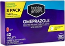 berkley jensen Omeprazol 20 mg Comprimidos de Libertação Atrasada - Medicina de Azia - Comprimidos Redutores de Ácido - Trata Azia Frequente - 3 x 14-Dia Cursos, 42 Contagem Total (Pacote de 1)