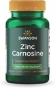 Swanson Ultra Zinc Carnosine (PepZinGI) - 60 Cápsulas - Suplemento natural para saúde gástrica, suporte digestivo e equilíbrio microbiano do estômago