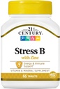 21o século Stress Vitamina B com Zinco 66 Tabs