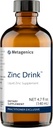 Metagenics Zinc Drink - Trace Mineral - Imune System & Enzimas Support* - com Zinc Sulfate - Não-GMO, Gluten-Free, Vegetarian - 4.7 fl oz