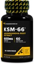 Primaforce KSM-66 Ashwagandha Root Extract (600mg) 60 Cápsulas Veggie - 5% Withanolides with BioPerine