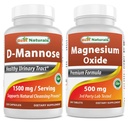 Melhores naturais D-Mannose 1500 mg & óxido de magnésio 500 mg