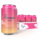 Recesso Magnésio de humor e bebida adaptogen, calmante refrigerante, 12 onça (limão framboesa, 12 pacote)