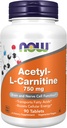 NOW Alimentos Acetil-L-Carnitina 750 mg - 90 Comprimidos