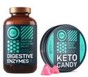 Candy WILD FUEL Keto com óleo MCT e colagénio e enzimas digestivas com pacote probiótico e prebiótico