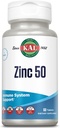 KAL Zinc 50mg Complexo de Ácido Hidroxy, Metabolismo Saudável e Imune Suplemento de Suporte com Orotato de Zinco, Citrato de Zinco, Absorção aumentada w/ActiSorb, Vegan, Glúten Livre, Não-GMO, 60 Serv, 60 Comprimidos