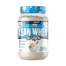 Musclesport Lean Whey RevolutionTM Protein Powder - Whey Protein Isolate - Baixa Caloria, Baixo Carbo, Gordura Baixa, sabores incríveis - 25g Proteína por Scoop (2LB, Baunilha)