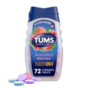 TUMS Comprimidos antiácidos mastigáveis de força ultra para alívio da azia e alívio da indigestão ácida, Bagas variadas - 72 contagem