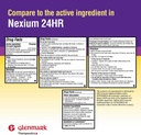 Glenmark Terapêutica Esomeprazol Magnésio USP 20mg, Cápsulas de libertação tardia, Tratamentos Azia Frequente, 42 Cápsulas