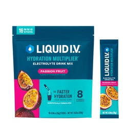 Líquido I.V.® Hydration Multiplier - Fruta de paixão - Electrolyte Powder Drink Mix 1 Pack (16 Servings)