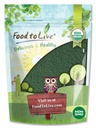 Alimentos para viver chlorela orgânica em pó, 2 libras — Não-GMO, Kosher, Algas verdes cruas, Vegan Superfood, Em massa, Puro Vegan Green Protein, Rico em vitaminas e minerais, Ótimo para bebidas, Parede celular quebrada