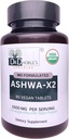 Ashwa X2, Md comprimidos Vegan formulados com ingredientes naturais e pimenta preta que aumentam a biodisponibilidade, 1500mg, No Extract, USDA orgânico