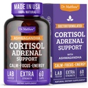 Dr. Matthew Cortisol Redutor Suplemento para Mulheres. Suporte Adrenal com Ashwagandha, Rhodiola & Ginseng – Um Cocktail Detox para Baixo Cortisol & Ajuda Relaxação, calma e repouso