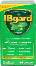 IBgard Gut Health Supplement, Peppermint Oil Cápsulas para Conforto Abdominal, 96 Cápsulas
