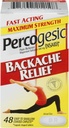 Reliever Percogesic Backache Relief Pain Reliever, Máxima Força, 48 Comprimidos (2 Embalagem)