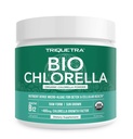 Pó de chlorela orgânica – Raw & Sun-Grown – Nutrient-Dense Verde Algas com CGF (Fator de Crescimento de Chlorella), Suporta Global bem-estar e Vitalidade – Vegan-Amigo – 75 Servings (225g)