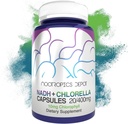 Nootropics Depot NADH + Chlorophyll 10mg Cápsulas - Nicotinamida Adenine Dinucleotide 20mg - Chlorella vulgaris (Célula Quebrada) 400mg - Energia, Alerta, Clareza Mental e Envelhecimento Saudável, 90 Contagem