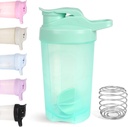 D.Y.Uma garrafa de shaker de 16 onças, Shaker de esportes à prova de vazamento para batidos de proteína, Pré-treino e viagem, BPA Free, Verde, 16 onças / 500ml