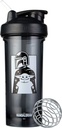 BlenderBottle Star Wars Shaker Garrafa Pro série perfeita para batidos de proteína e pré-treino, 28-onça, Mandalorian & Child