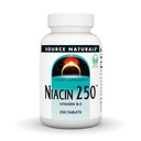 Fonte Naturals Niacin 250, Vegan Vitamina B-3 comprimidos, 250 contagem