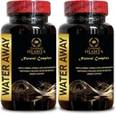 Pílulas de água natural - pílulas de água retenção de água, pílulas de água livre de cafeína, pílulas de dieta de água, pílulas de água diurética, Romã, Cranberry, impulso imunológico - 2 Garrafas