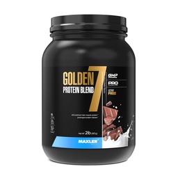 Maxler Golden 7 mistura de proteína - pó de proteína para ganho muscular e recuperação - Leite Chocolate proteína pó 2 lb