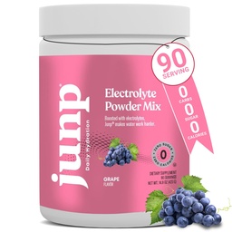 JUNP Electrolytes Powder No Sugar Sem carboidratos – Vina Ceto de uva madura Electrolyte Drink Mix - Potássio & Sal Hydration Powder Electrolytes Zero Calory Sugar Free Electrolyte Powder, 90 Servings