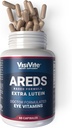 AREDS Lutein Eye Vitamins by VisiVite - Suplementos Lutein para Olhos Sem Beta-Caroteno - Lutein para Olhos - Suplementos Olhos para Adultos - 60 Cápsulas