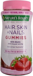 Soluções otimizadas da recompensa da natureza Cabelo, pele e unhas Gummies, 80 ea (Pack of 2)