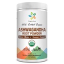 Certified Organic Ashwagandha Root Powder 16Oz -1Lb. Estresse Natural, Suporte Cérebro e Imune. Aumenta a Saúde Global. Super-alimentos crus. 100% de ervas naturais