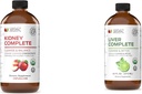 Complete Natural Products Kidney Complete 16 onças & Fígado Complete 16 onças Bundle