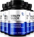 (5 Pack) Cápsulas Virility Salvador para homens, Virility oficialSalvador fórmula masculina, pílulas Premium para desempenho e confiança Max, suporte All-Natural para saúde geral e bem-estar (300 Cápsulas)