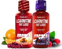 iSatori L-Carnitine 1500, L-Carnitina líquida com acetil L-Carnitina, sabor misto de Berry (24 Servings) & Malibu Beach Flavor (24 Servings)