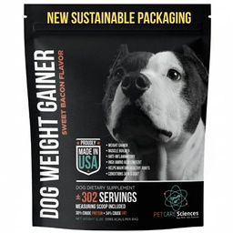 PET Care Science 5 lbs Servings of Dog Weight Gainer - Suplementos de ganho de peso para cães - Canino e Dog Muscle Builder - Made in the USA