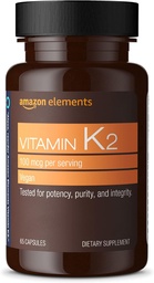 Elementos Vitamina K2 100 mcg, 65 Cápsulas