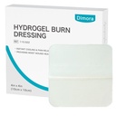 Dimora Hydrogel Burn Dressing 4" x 4" - Resfriamento instantâneo da queimadura e da ferida alívio da refrigeração para queimaduras menores e feridas, acalmando almofadas de queimadura da umidade para queimaduras de 1o-2o grau, cortes, abrasões(10 Conde)