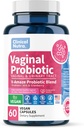 Clínica Nutra Vaginal Probióticos para Mulheres Balanço de pH, Odor vaginal Controle com Prebióticos & Lactobacillus Mistura - Mulheres Suplemento de Saúde Saudável Vaginal Flora Suporte 60 Cápsulas