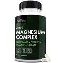 BioSchwartz Magnesium Complex Supplement (90 Cápsulas) 350mg Magnesium Glycinate Citrato Malate e Taurate Por Servindo para os músculos saudáveis do coração Suporte ao sono (Vegan, Gluten-Free, Non-GMO)