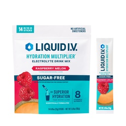 Líquido I.V.® Hydration Multiplier Sugar-free - Framboesa Melon □ Electrolyte Powder Drink Mix 1 Pack (14 Servings)