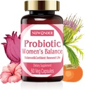 Prebióticos e Probióticos para Mulheres – Mistura de Probióticos Vaginais, Prebióticos Naturais, Suporte de Ervas, Promover Saúde Feminina & Equilíbrio Íntimo, Eliminar Odores Vaginais e pH Balance, 60 Cápsulas (2)