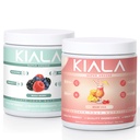 Kiala Nutrition Super Verdes, Verdes orgânicos em pó, Spirulina & chlorela Superfood em pó, Açúcar & Gluten Free Vegan, Spectra Mistura, Mistured Berry & Miami Vice, 2 Pack