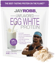 JAYROBB Proteína branca do ovo sem sabor 24 onças, saco de 1,5 libras
