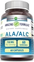 Incrível Nutrição Ala/ALC 750 Mg 60 Contagem
