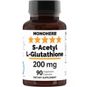 MONOHERB S-Acetil L-glutationa 200mg - 90 Cápsulas Vegetarianas