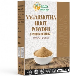 Herbs Botanica Organic Nagarmotha Powder Cyperus Rotundus Fórmula ayurvédica para Digestion 100% Puro Premium suplemento de ervas de qualidade para homens e mulheres promove cuidados de cabelo saudável 150 GMS / 5.3 oz